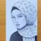 Step-by-step tutorial on drawing with a “girl with a hijab”