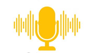 Podcast. Badge, icon stamp logo Vector stock illustration