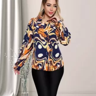 شومیز مجلسی زیبا طرح آبرنگی